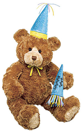 musical happy birthday plush bear